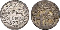 Fulda Bistum 1 Pfennig 1739 Amand v.Buseck 1737-1756 EF