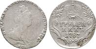 Russland: 10 Kopeken ( Grivennik ) St. Petersburg 1787 Katharina II, 1762-1796: VF knapper Schrötling
