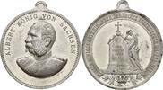Sachsen: Zinnmedaille auf den Tod des Königs 1902 Albert, 1873-1902: EF