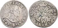 Brabant: 1/10 Ecu Antwerpen 1571 Philipp II. von Spanien, 1555-1598: VF