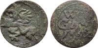 Pommern Wolgast: Scherf 1592 Ernst Ludwig, 1569-1592: VF grüne Fundpatina