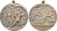Schweiz Bern Stadt: Medaille Durchbruch beim Lötschbergtunnel 1911 VF Original Henkel