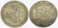 Sayn Wittgenstein Hohenstein: Gustav, 1657-1701. 2/3 Taler 1676. VF