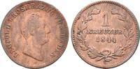 Baden: 1 Kreuzer 1844 Leopold, 1830-1852: VF