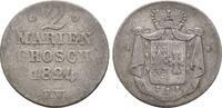 Waldeck: 2 Mariengroschen Georg Heinrich, 1813-1845: -