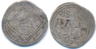 Brandenburg Ansbach Dreier 1565  VF schwach ausgeprägt