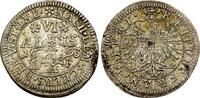 Frankfurt Stadt: 6 Albus 1693 VF übliche Schrötlingsfehler