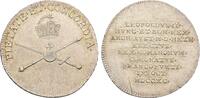 Habsburg: Silberabschlag von den Stempeln des 3/4 Dukaten 1790 Leopold II, 1790-1792: BU, kl. Kratzer