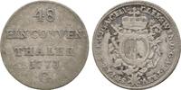 Augsburg Bistum: 1/48 Taler Günzburg 1773 G Clemens Wenzel von Sachsen Polen, 1768-1803: VF