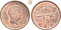 Dänemark: 1/5 Rigsbankskilling 1842 Christian VIII, 1839-1848: AU leichte Kratzer