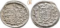 1 Kreuzer 1686 Friedberg Burggrafschaft: Philipp Adolph, 1685-1698: fast Prägefrisch