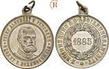 Preussen: Versilberte Bronzemedaille a. d. Regierungsantritt 1885 Prinz Albrecht, Regent in Braunschweig, 1885-1904: EF