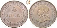 4 Soldi ohne Münzzeichen !! 1868 Vatikan: Pius IX, 1866-1870: vz
