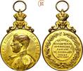 Belgien: Vergoldete Bronzemedaille 1927 Albert I, 1909-1934: VF-EF