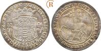 Stolberg: 1/6 Taler 1725 aus 1721 Christoph Friedrich und Jost Christian, 1704-1738: VF goldige Patina oder eventuell Reste von Vergold