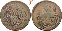 Russland: 2 Kopeken deutlich überprägt 1757 Elisabeth I, 1741-1761: VF