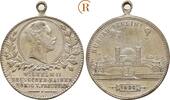Preussen: Versilberte Bronzemedaille 1896 Wilhelm II, 1888-1918: VF