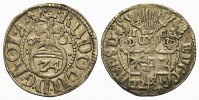 Schleswig-Holstein Schauenburg: Ernst III. Groschen "Mit verkürzter Jahreszahl 604" 1604. Seltene Variante! EF