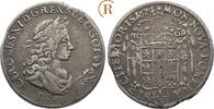 Pommern unter Schweden: 1/3 Taler Stettin 1674 Karl XI, 1660-1697: VF Stempelfehler, Schrötlingsfehler, Zainende