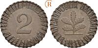 2 Pfennig entwertet ?? 1958 F BRD:  vz
