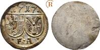 Salzburg Erzbistum: Einseitiger Pfennig 1717 Franz Anton von Harrach, 1709-1727: CH UNC
