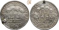Sachsen Weimar: 1/2 Taler Saalfeld, sog. Halber 8 Brüdertaler 1609 Johann Ernst und seine 7 Brüder, 1605-1619: VF+ gestopftes Loch