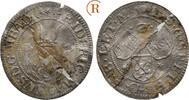 Baden: 2 Kreuzer ( 1/2 Batzen ) o.J. Friedrich VII. Magnus, 1677-1709: VF geklebtes Bruchstück