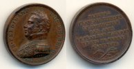 Frankreich: Napoleon I., 1804-1814 Bronzemedaille 1820  VF-EF