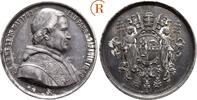 Vatikan: Silbermedaille von Massonet 1846 Pius IX, 1846-1878: VF+ Randfehler