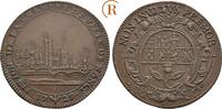 Frankreich: Jeton mit Stadtansicht 1729 Ludwig XV, 1715-1774: VF+