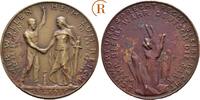 Karl Götz: Bronzemedaille a.d. Volksabstimmung im Saargebiet 1935 EF Patina
