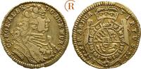 Württemberg: 1/4 Karolin Stuttgart GOLD Karl Alexander, 1733-1737: -