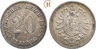 Kaiserreich: 20 Pfennig 1875 J VF-EF