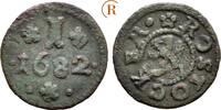 Rostock Stadt: 1 Pfennig 1682 VF