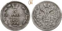 Russland: 5 Kopeken St. Petersburg 1840 Nikolaus I, 1825-1855: VF