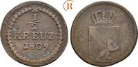 Baden Durlach: 1/2 Kreuzer 1809 Karl Friedrich, 1738-1811: VF