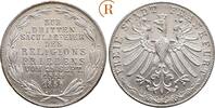Frankfurt Stadt: Doppelgulden auf den Religionsfrieden 1855 CH UNC, feine Erhaltung !!