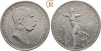 Habsburg: 5 Kronen auf sein 60. Regierungsjubiläum Franz Joseph I, 1848-1916: -
