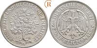 Weimarer Republik: 5 Reichsmark Eichbaum 1928 A aEF