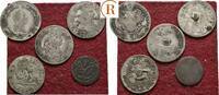 Habsburg: Lot 5 Stück  VF bis s