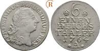 Preussen: 1/6 Taler Berlin 1764 A Friedrich II. der Große, 1740-1786: VF+