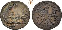 Frankfurt Stadt: 1 Kreuzer Stadtansicht 1773 EF Patina
