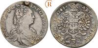 Habsburg: 3 Kreuzer Hall 1764 Maria Theresia, 1740-1780: VF+ Henkelspur, schöne alte Patina !!