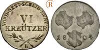 Habsburg: 6 Kreuzer Günzburg 1804 H Franz II, 1792-1835: EF