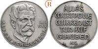 Albert Schweitzer: Silbermedaille von Holl, a.s. Tod 1965 EF