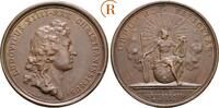 Frankreich: Bronzemedaille von J. Mauger 1661 Ludwig XIV, 1643-1715: EF