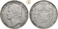 Sachsen: Doppeltaler 1859 Johann, 1854-1873: VF kl. Kratzer
