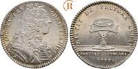 Silberjeton Parties Casulles 1739 Frankreich: Ludwig XV, 1715-1774: vz-stgl