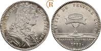 Silberjeton Parties Casulles 1739 Frankreich: Ludwig XV, 1715-1774: vz-stgl