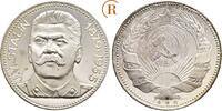 Versilberte Bronzemedaille auf Stalin o.J. Russland:  fast Stempelglanz